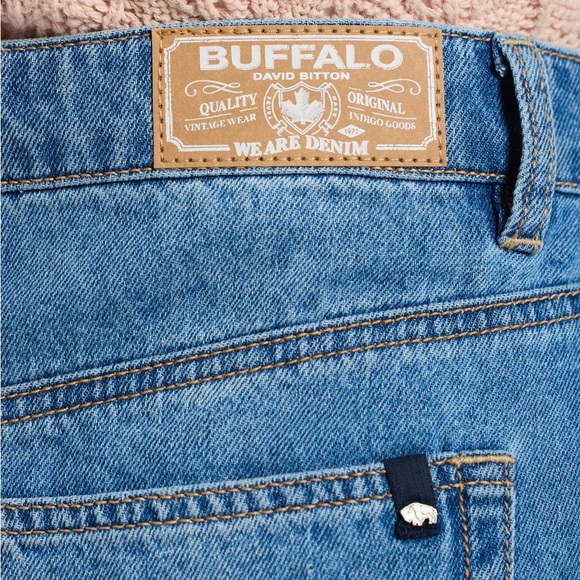 Denim Midi Maxi Skirt Buffalo Worn Indigo w/ Front Slit NWT Boho Casual Cowgirl - Picture 5 of 16